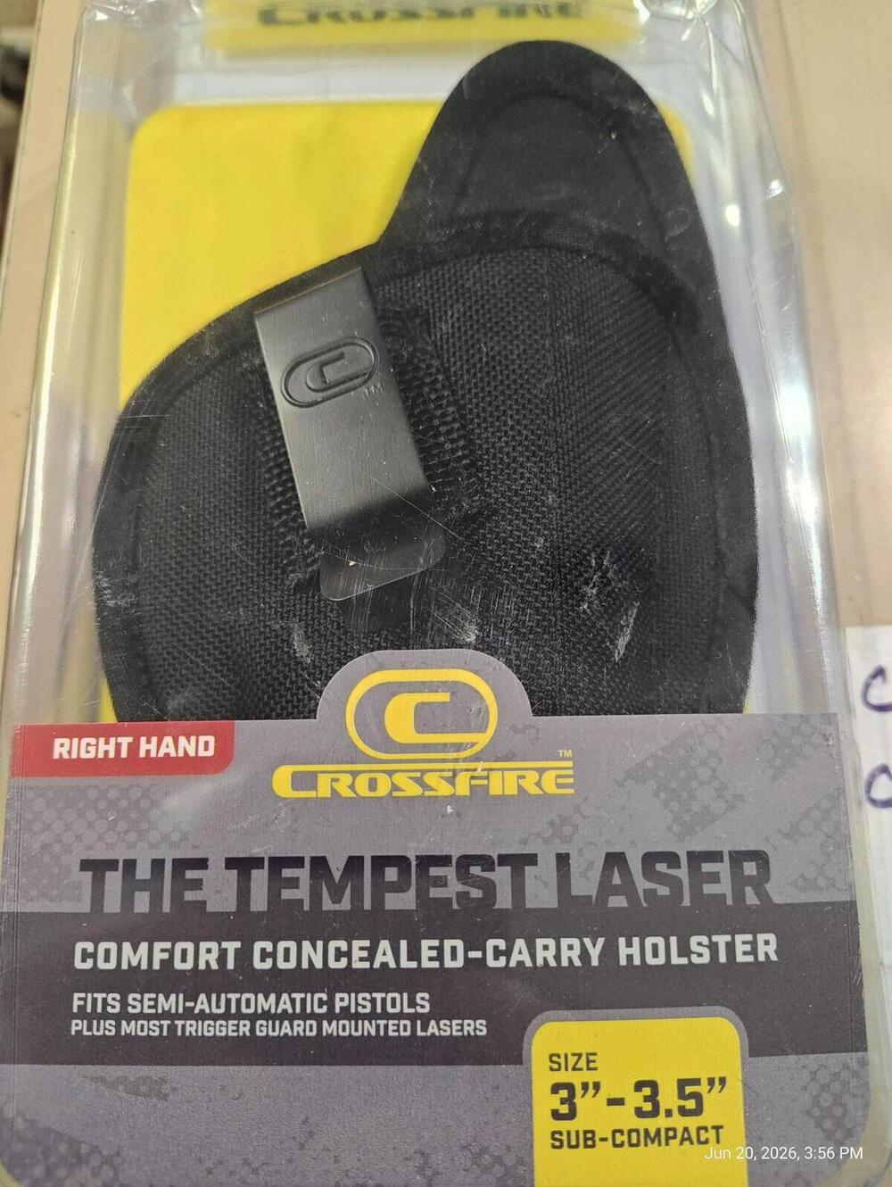 Crossfire The Tempest Laser Conceal Carry 3"-3.5" Holster Right Hand